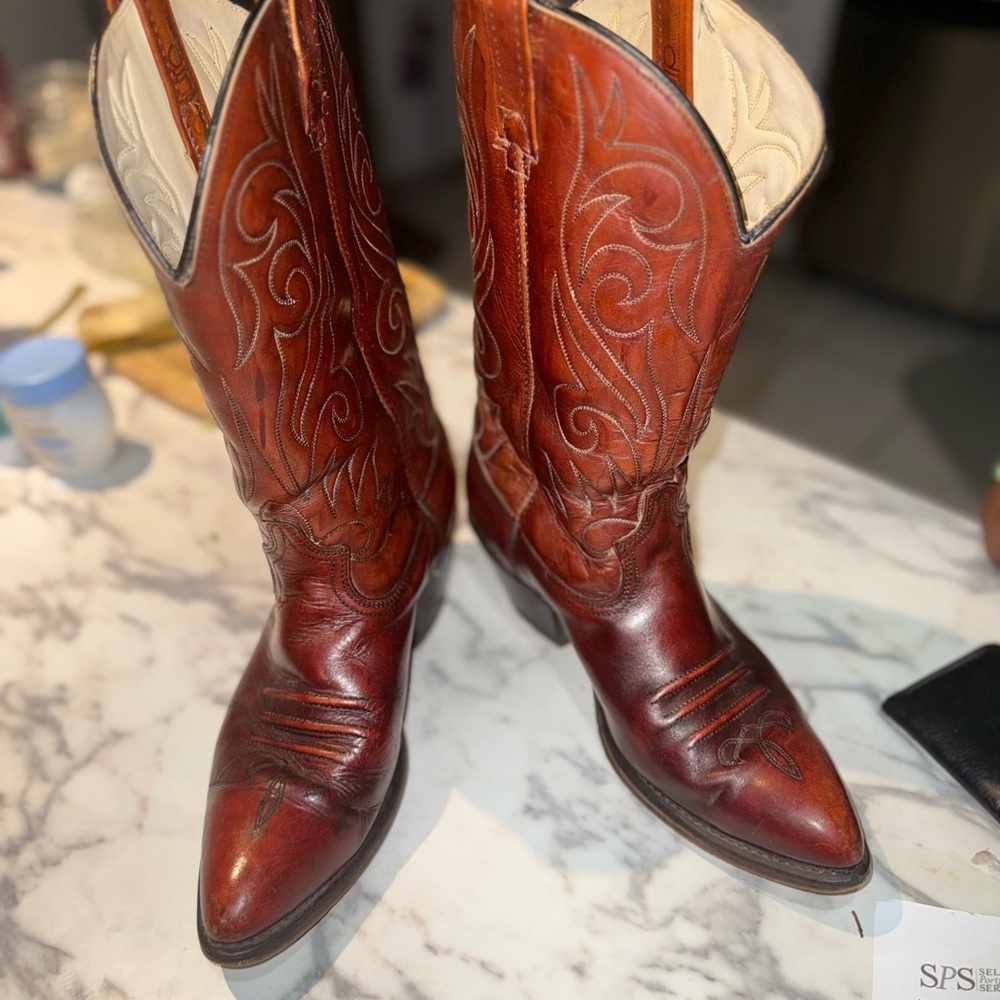 Dingo Men's Western Boots - Rich Brown Leather